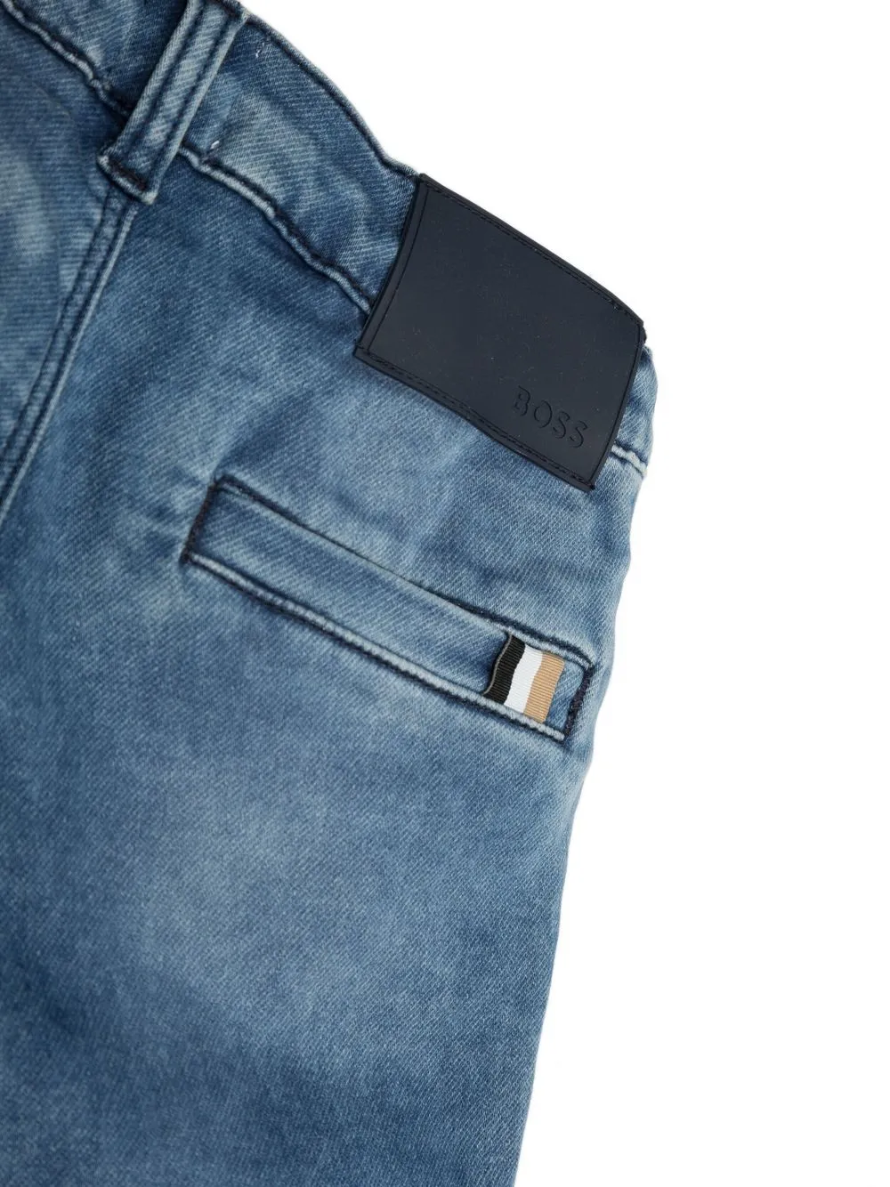 Logo Patch Mini Denim Shorts main image 1