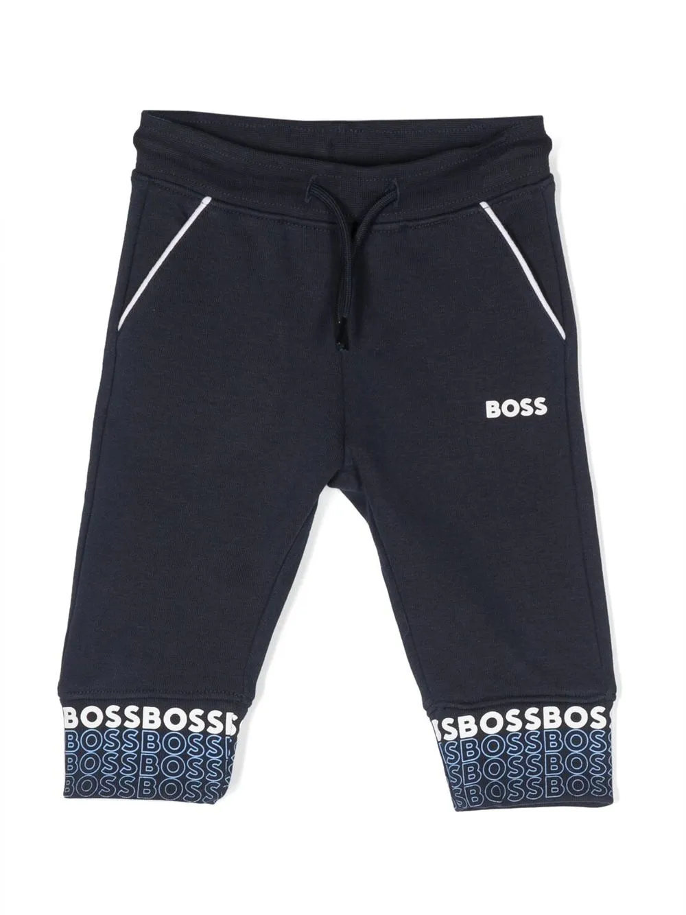 

BOSS Kidswear logo-print track pants - Blue