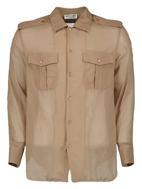 Saint Laurent long-sleeve button-fastening shirt