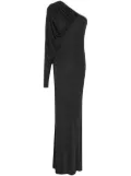 Saint Laurent one-shoulder evening dress - Black