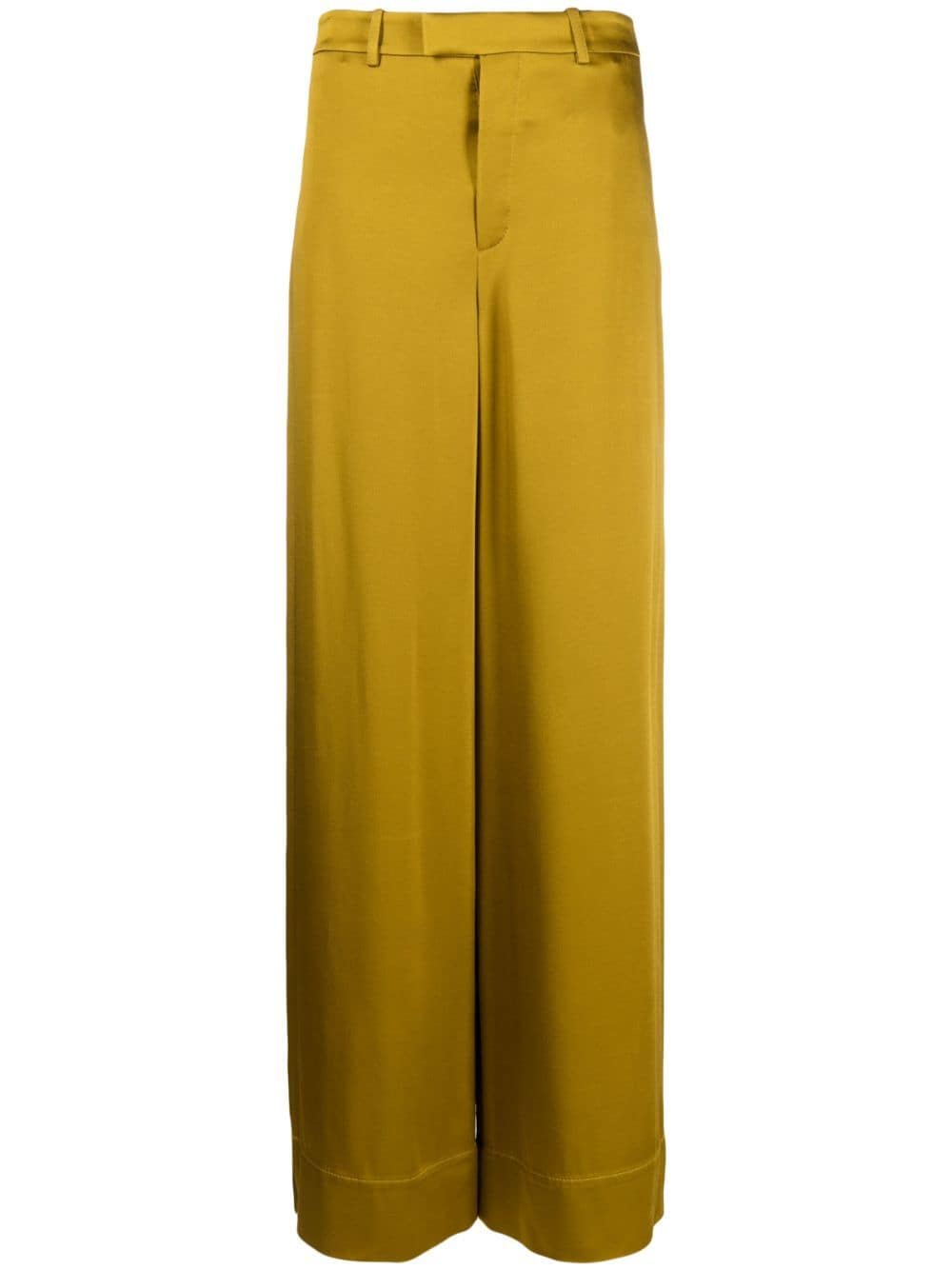 crepe tailored palazzo trousers