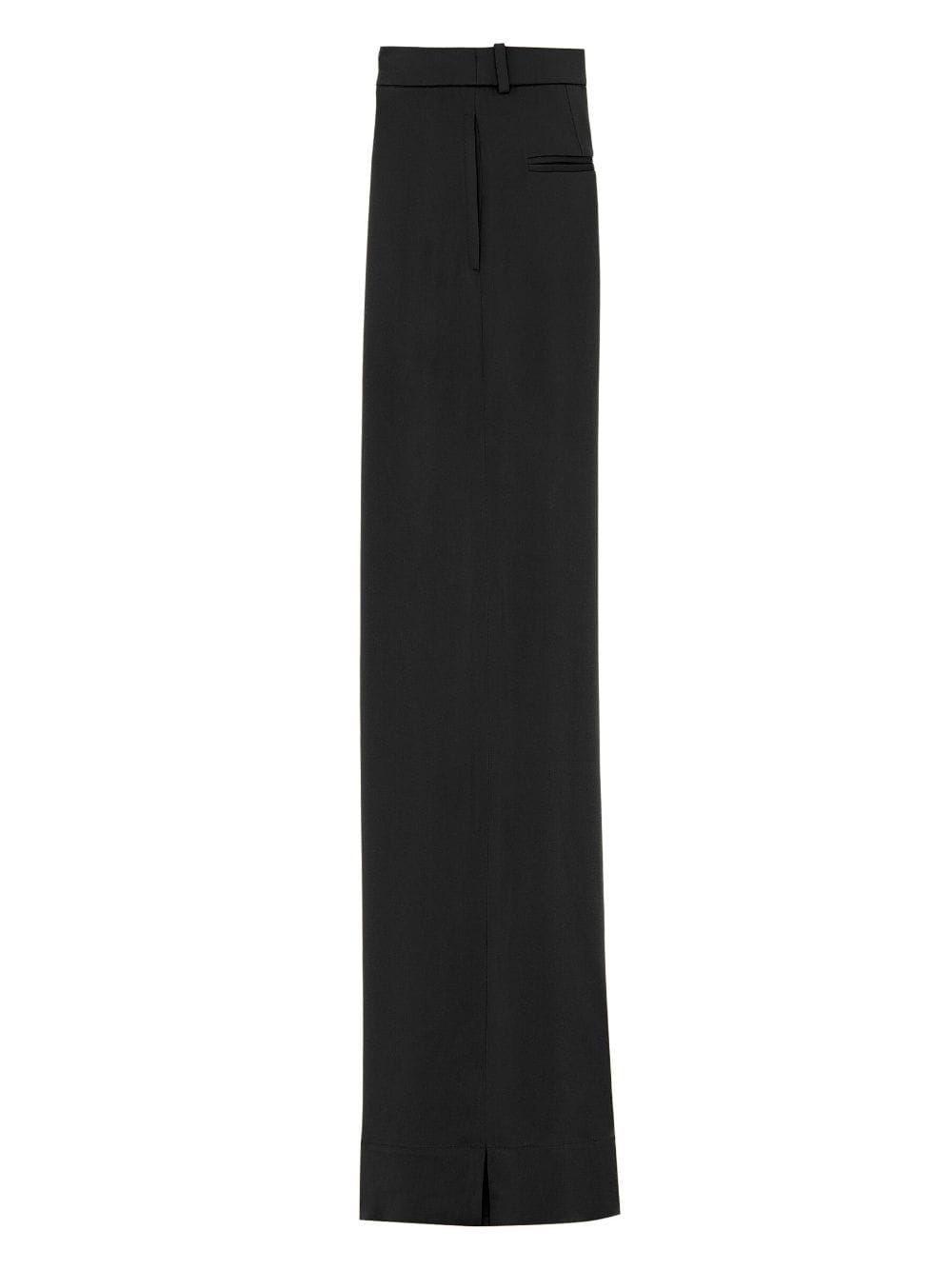 Shop Saint Laurent Tailored Crepe Trousers In 1000 -noir