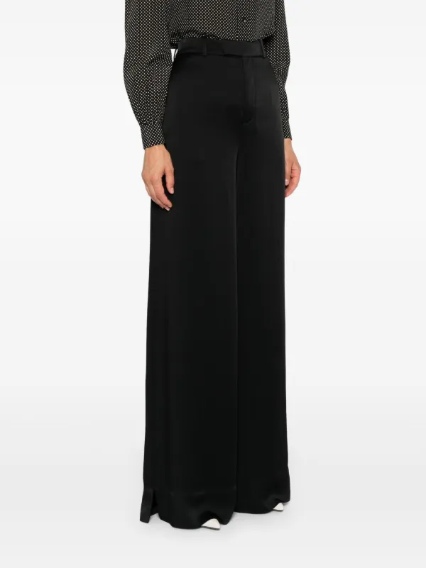 パンツ Saint Laurent Crepe Envers Satin Oversized Pants Saint Laurent Satin Trousers | Black | FARFETCH