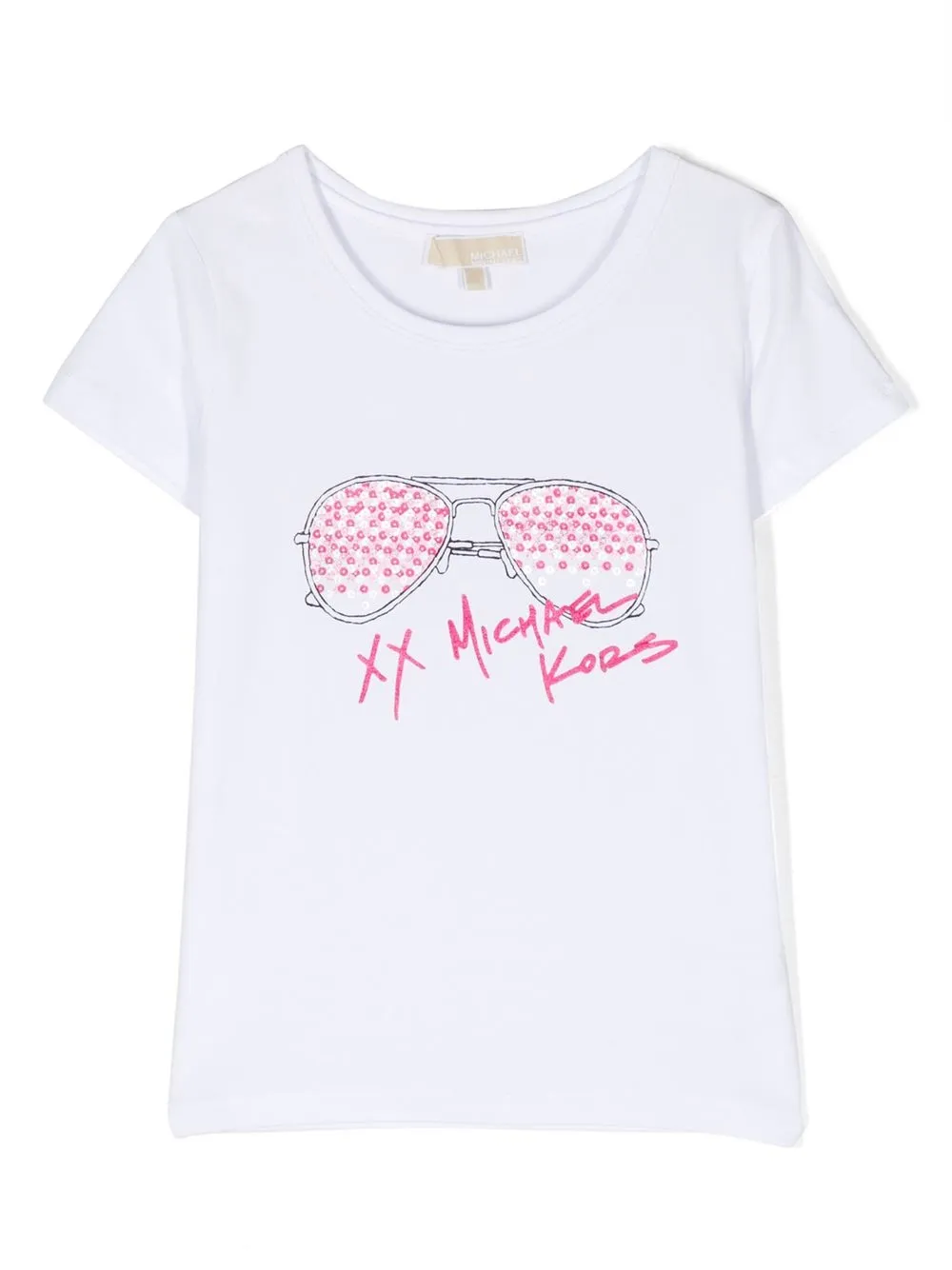 

Michael Kors Kids graphic logo-print T-shirt - White