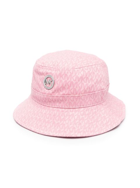 Michael Kors Kids - monogram-print cotton bucket hat