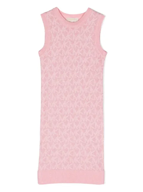 Michael Kors Kids intarsia logo-knit dress