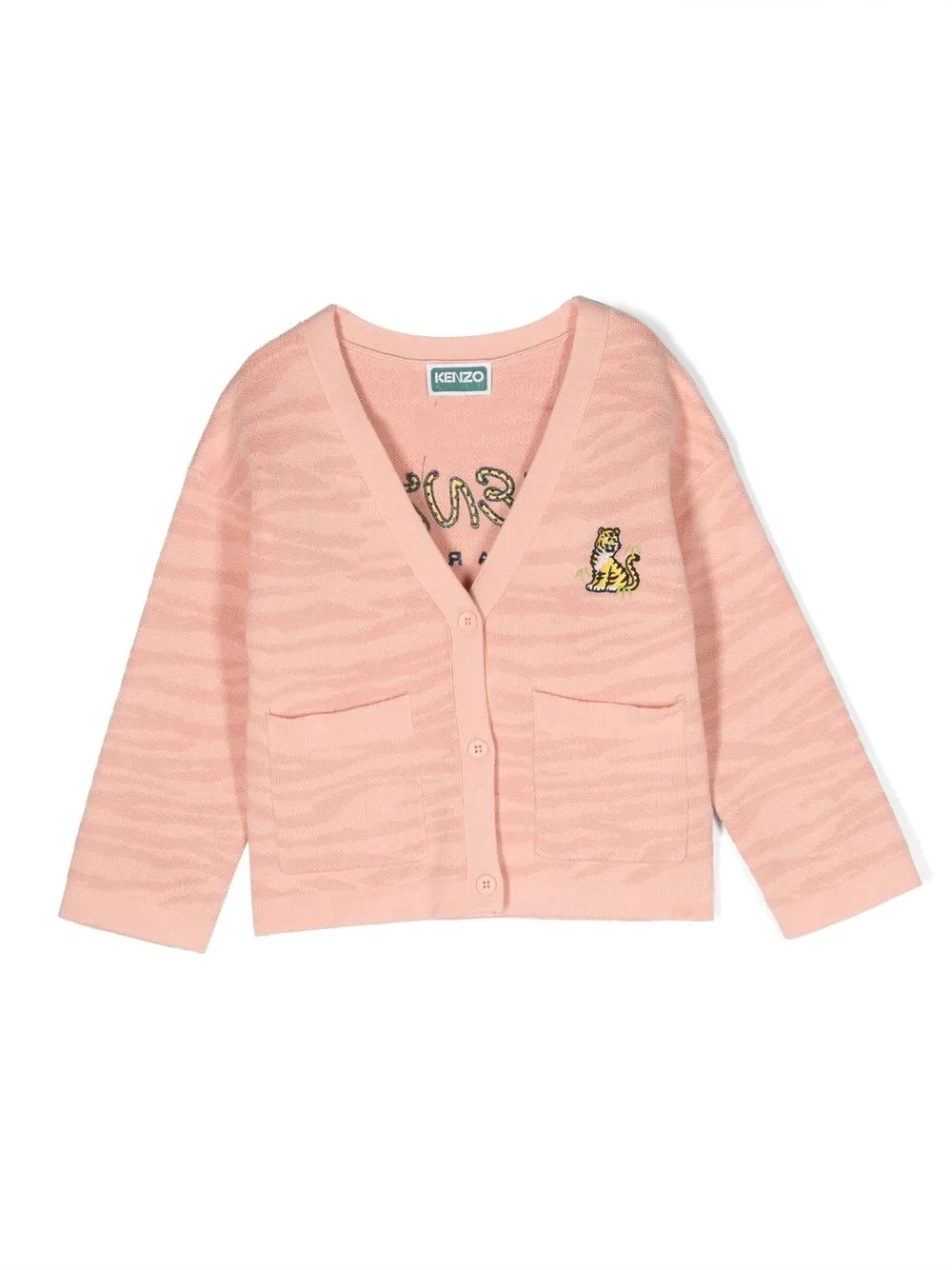 

Kenzo Kids 'Kotora' knitted cardigan - Pink