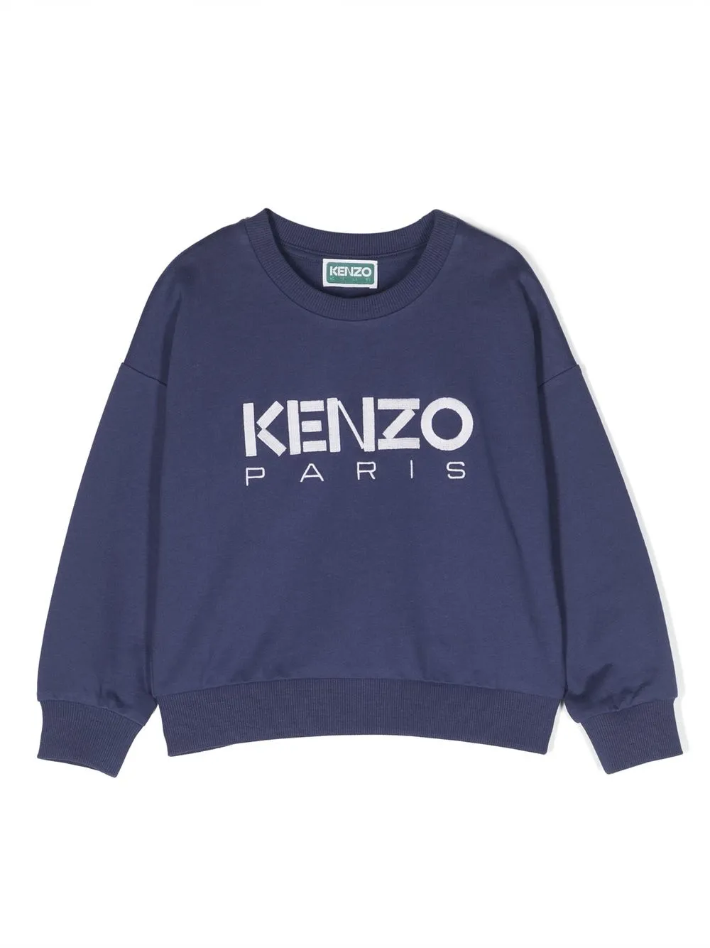 

Kenzo Kids logo-print cotton sweatshirt - Blue