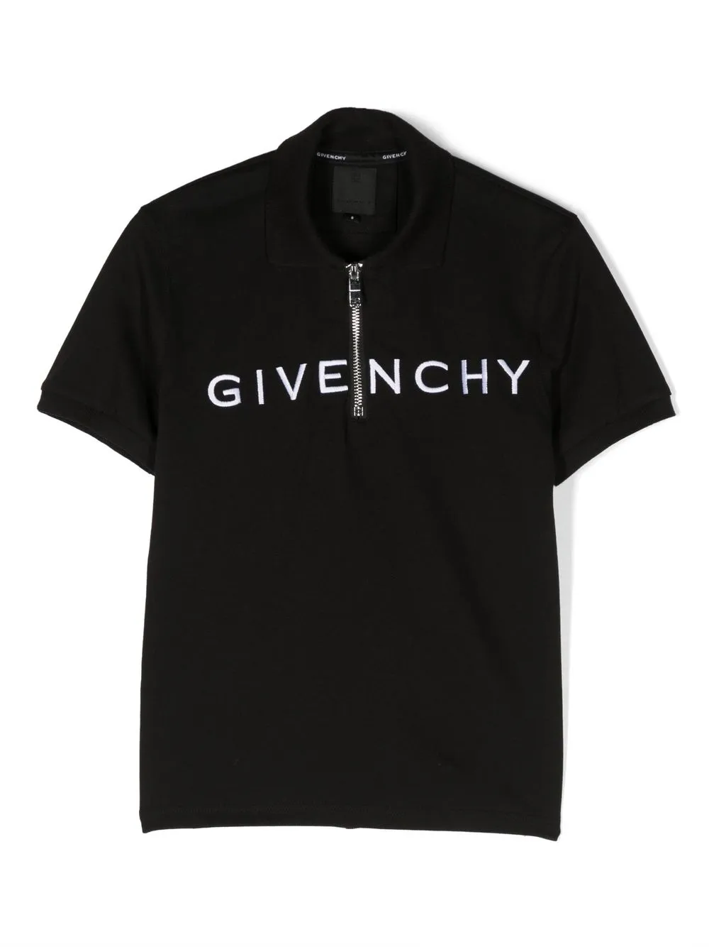 

Givenchy Kids 4G logo-embroidered polo shirt - Black