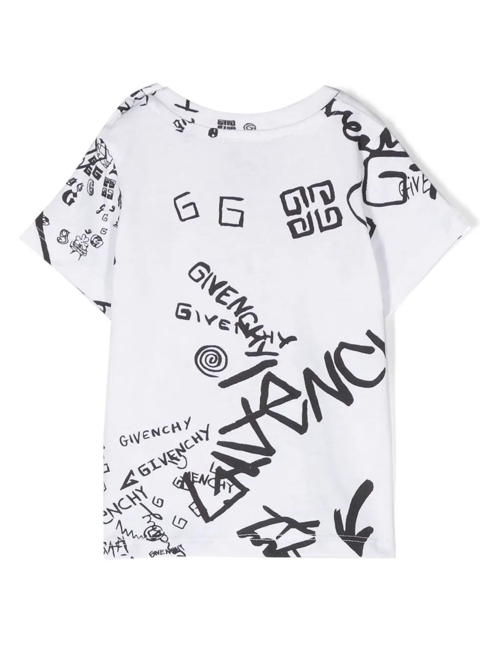 Givenchy Kids T-shirt met logoprint - Wit