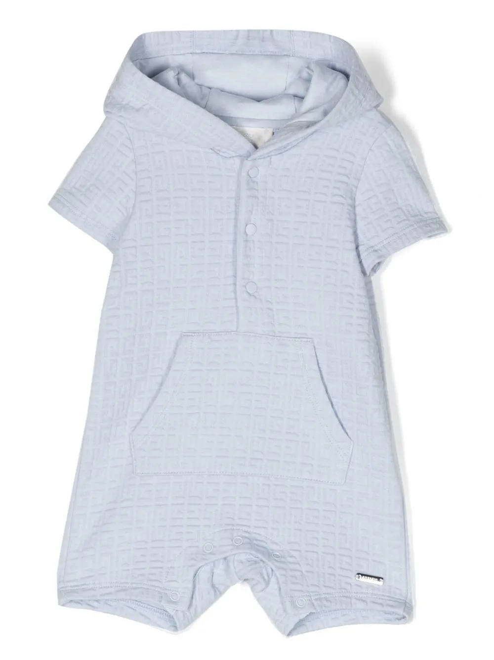 Givenchy Babies' 4g-logo Hooded Shortie In Blue