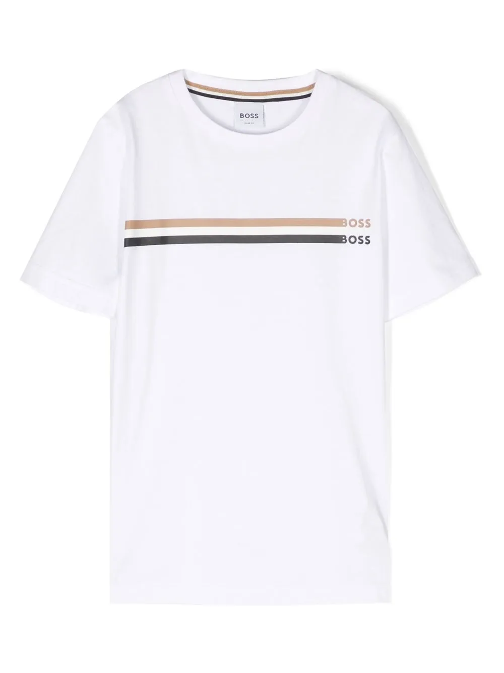 Bosswear Kids' Logo-print T-shirt In White