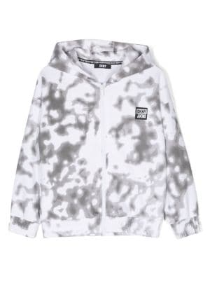 Dkny Kids tie dye zip up Hoodie Farfetch