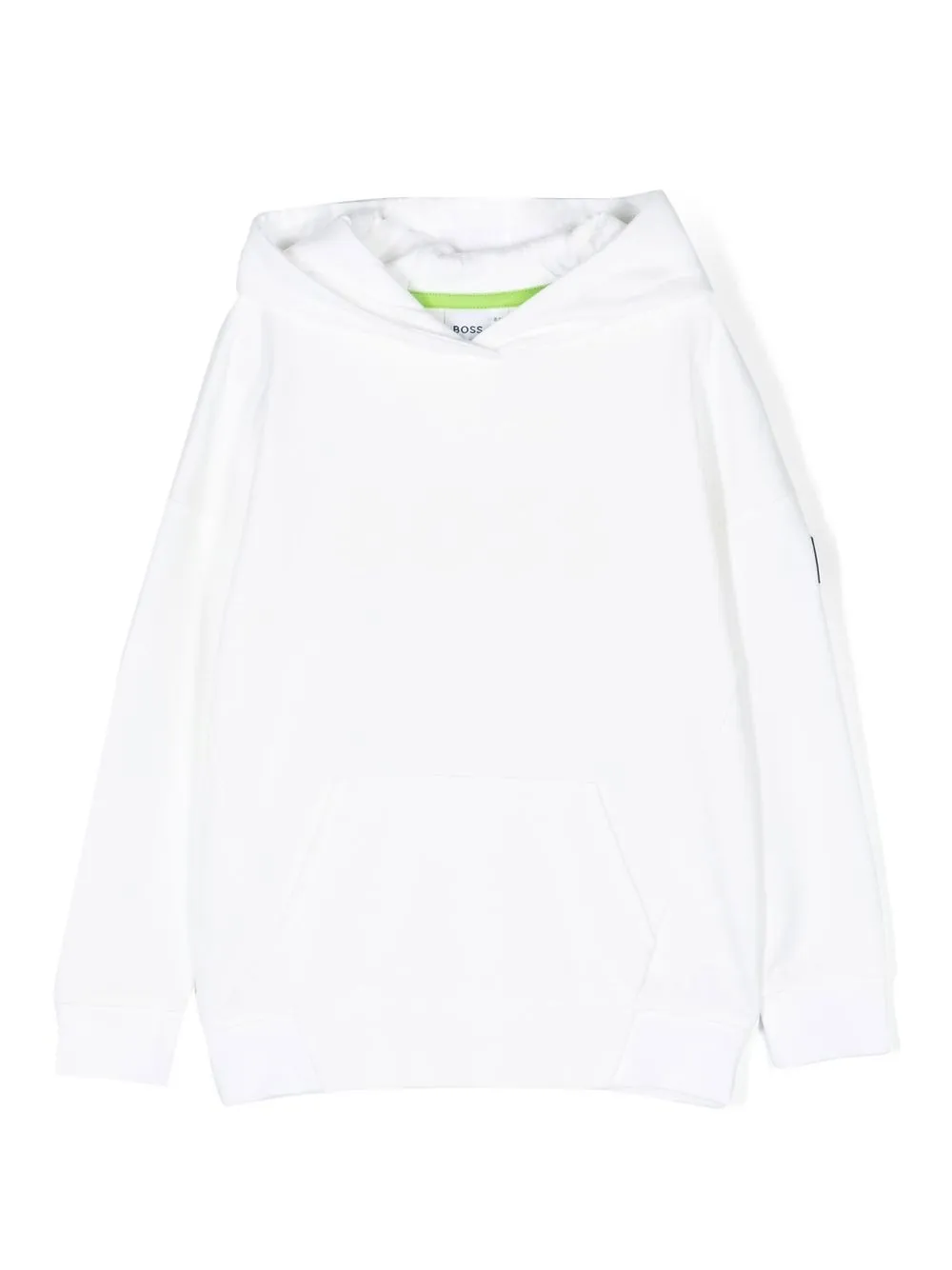 

BOSS Kidswear tonal logo-patch hoodie - White