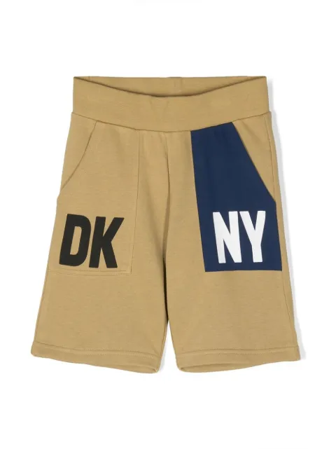 Dkny Kids logo-print track shorts 