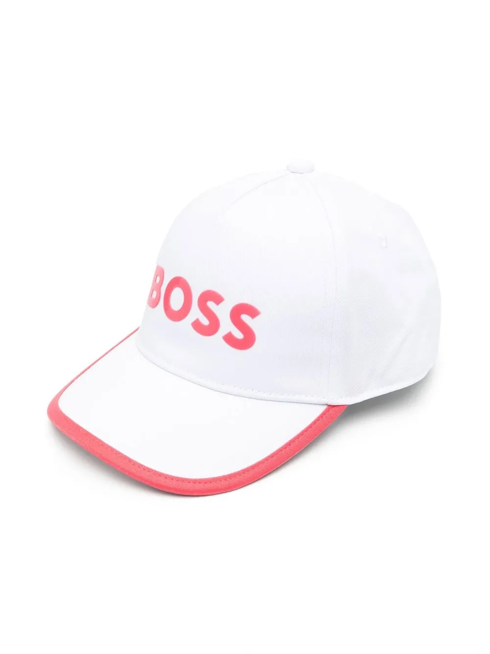 

BOSS Kidswear logo-print baseball cap - White