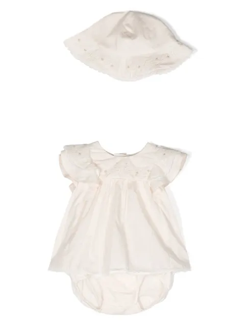 Chloé Kids Kleid-Set mit Blumenstickerei