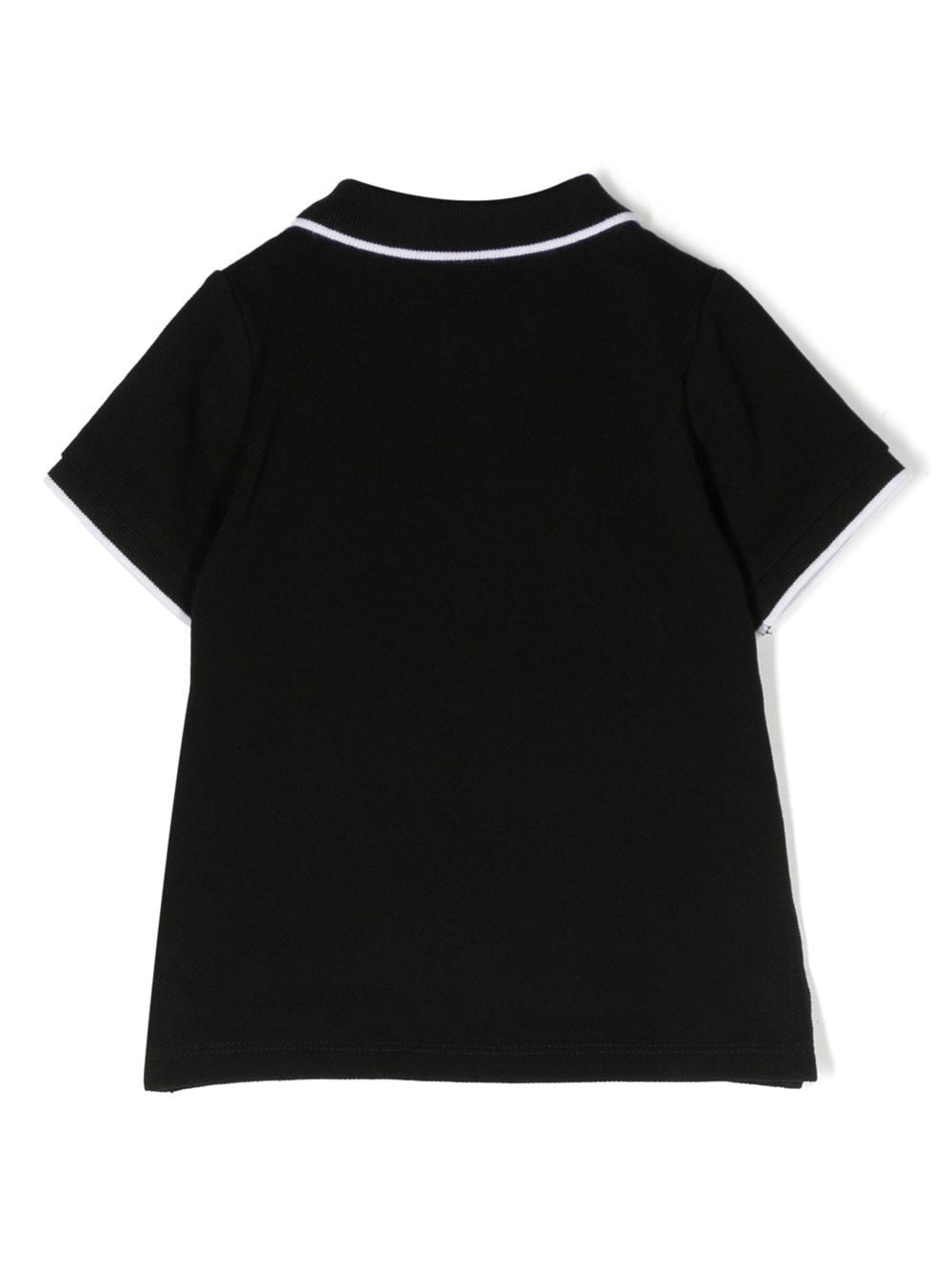 Shop Bosswear Logo-print Cotton Polo Shirt In Black