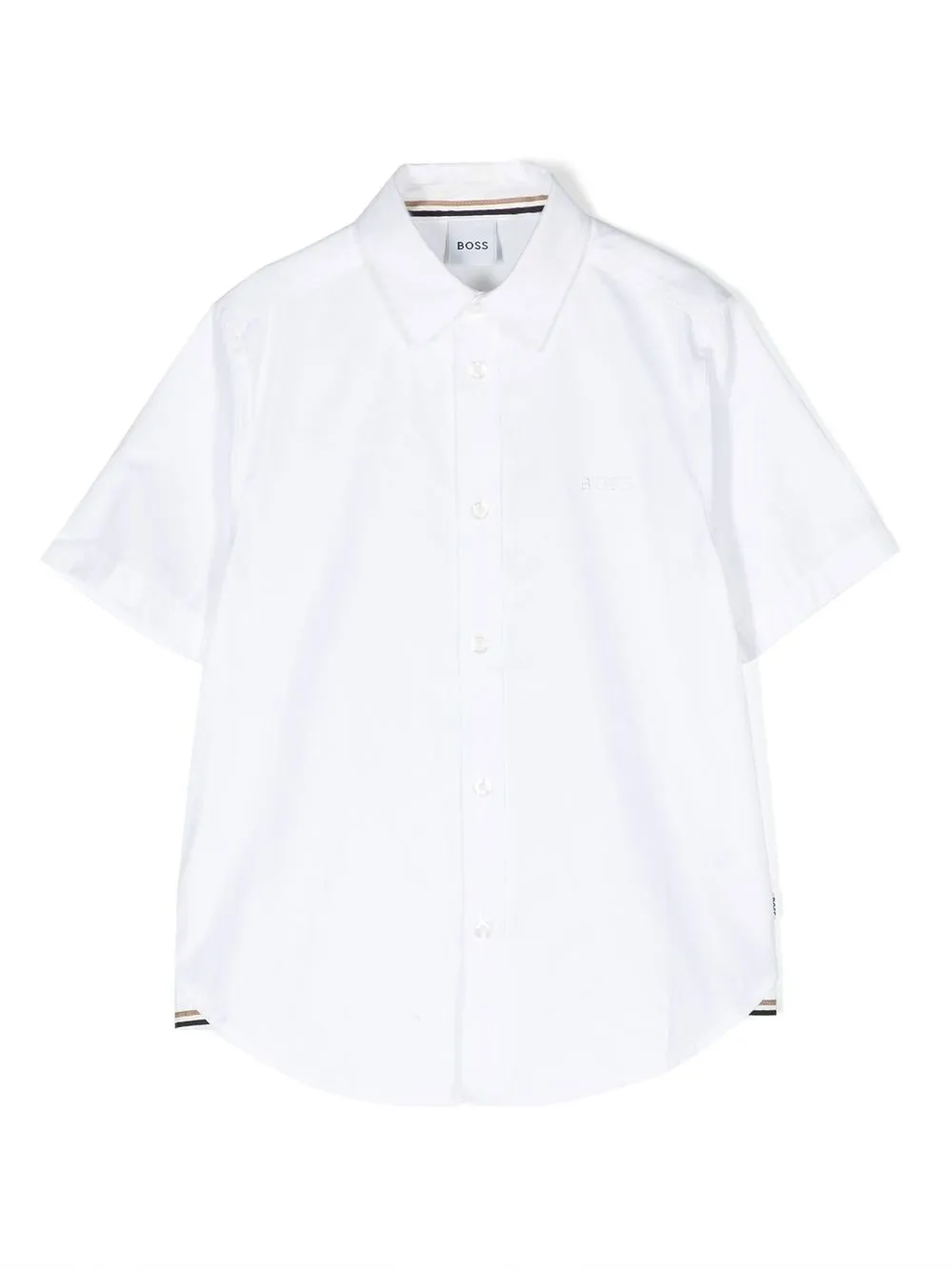 

BOSS Kidswear short-sleeve cotton shirt - White