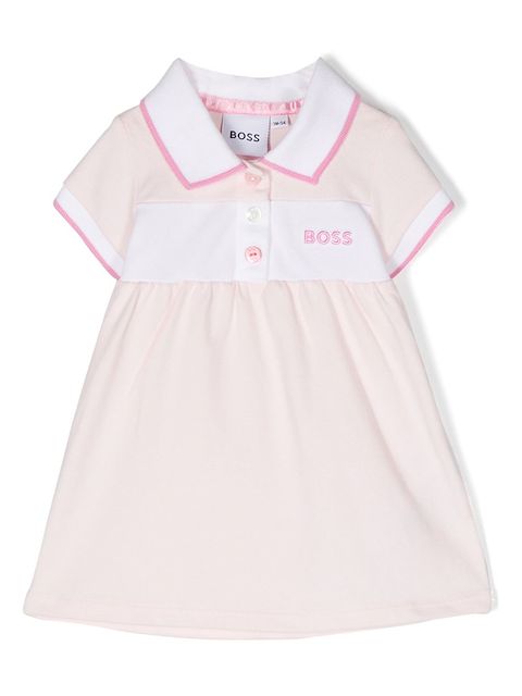 BOSS Kidswear Kleid mit kurzen Ärmeln