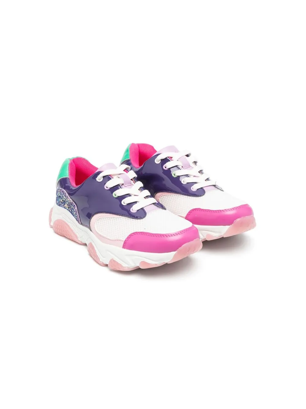 Billieblush Kids' Colour-block Chunky Sneakers In Multicolor