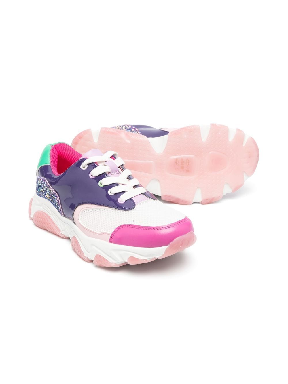 Billieblush Sneakers met colourblocking - Paars