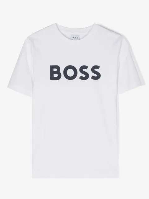 BOSS Kidswear logo-print cotton T-shirt