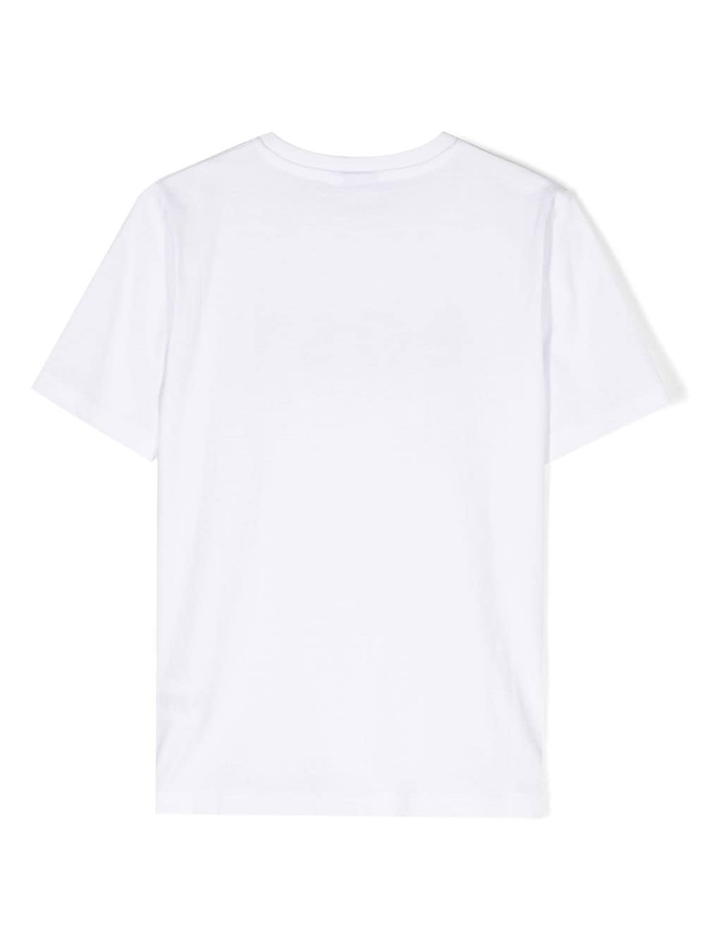BOSS Kidswear T-shirt met logoprint - Wit