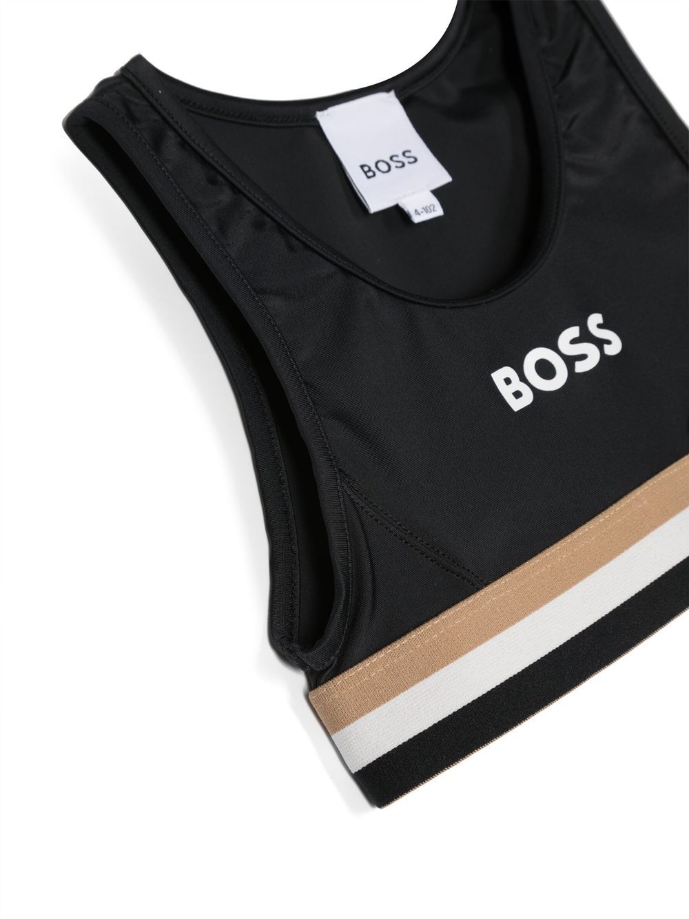 Shop Bosswear Logo-print Round-neck Bikini In Black