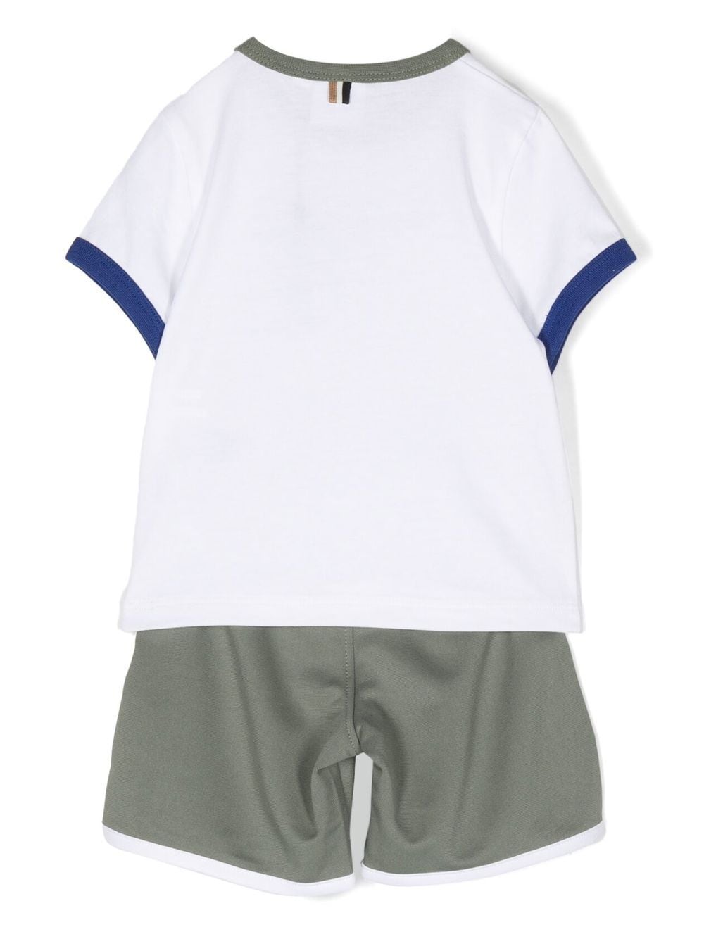 BOSS Kidswear T-shirt en shorts met logoprint - Wit