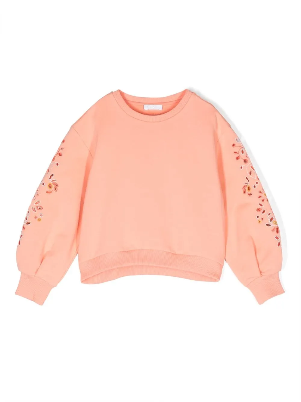 Chloé Sweatshirt Mit Lochstickerei In Orange