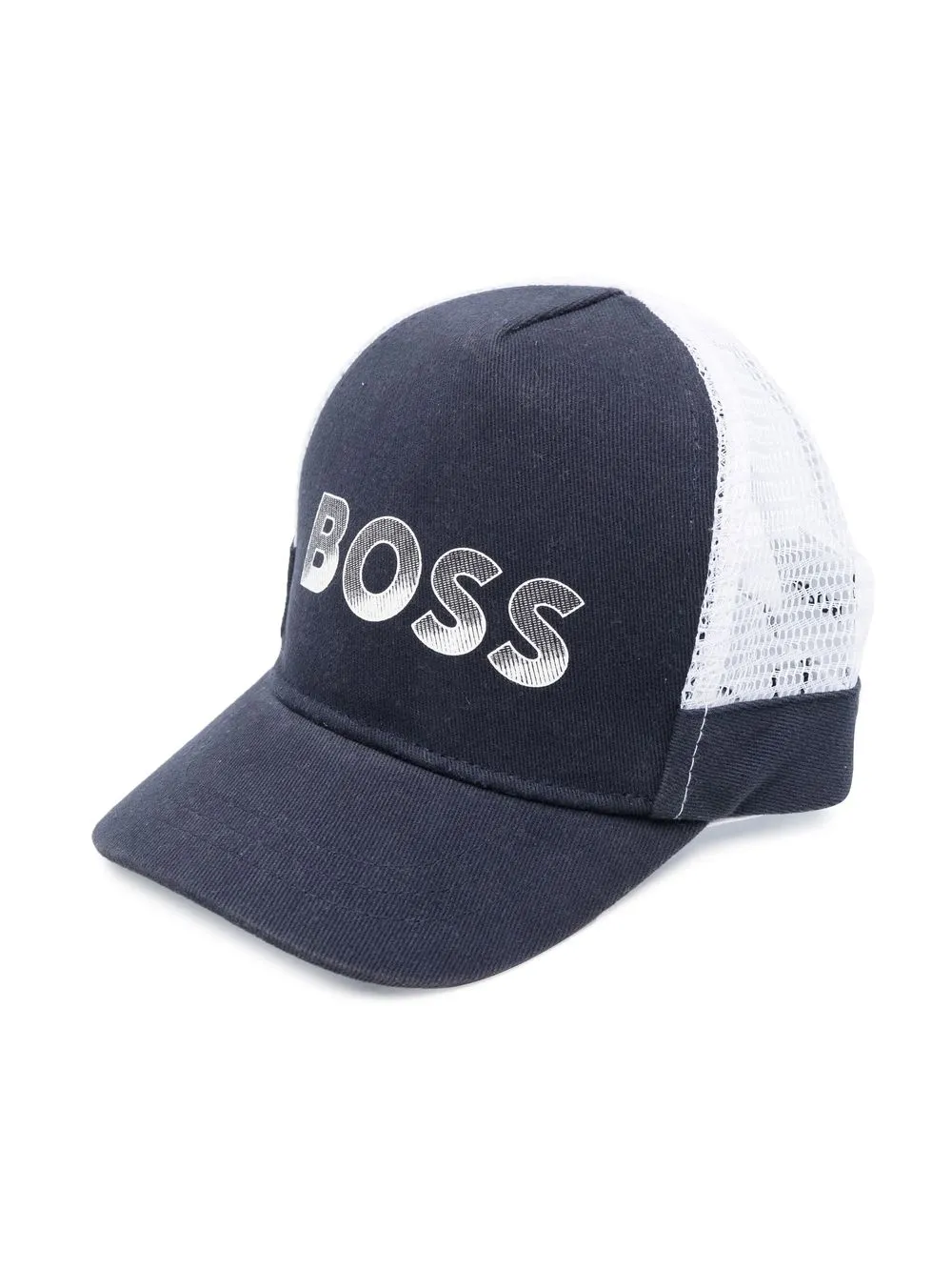 

BOSS Kidswear logo-print baseball cap - White