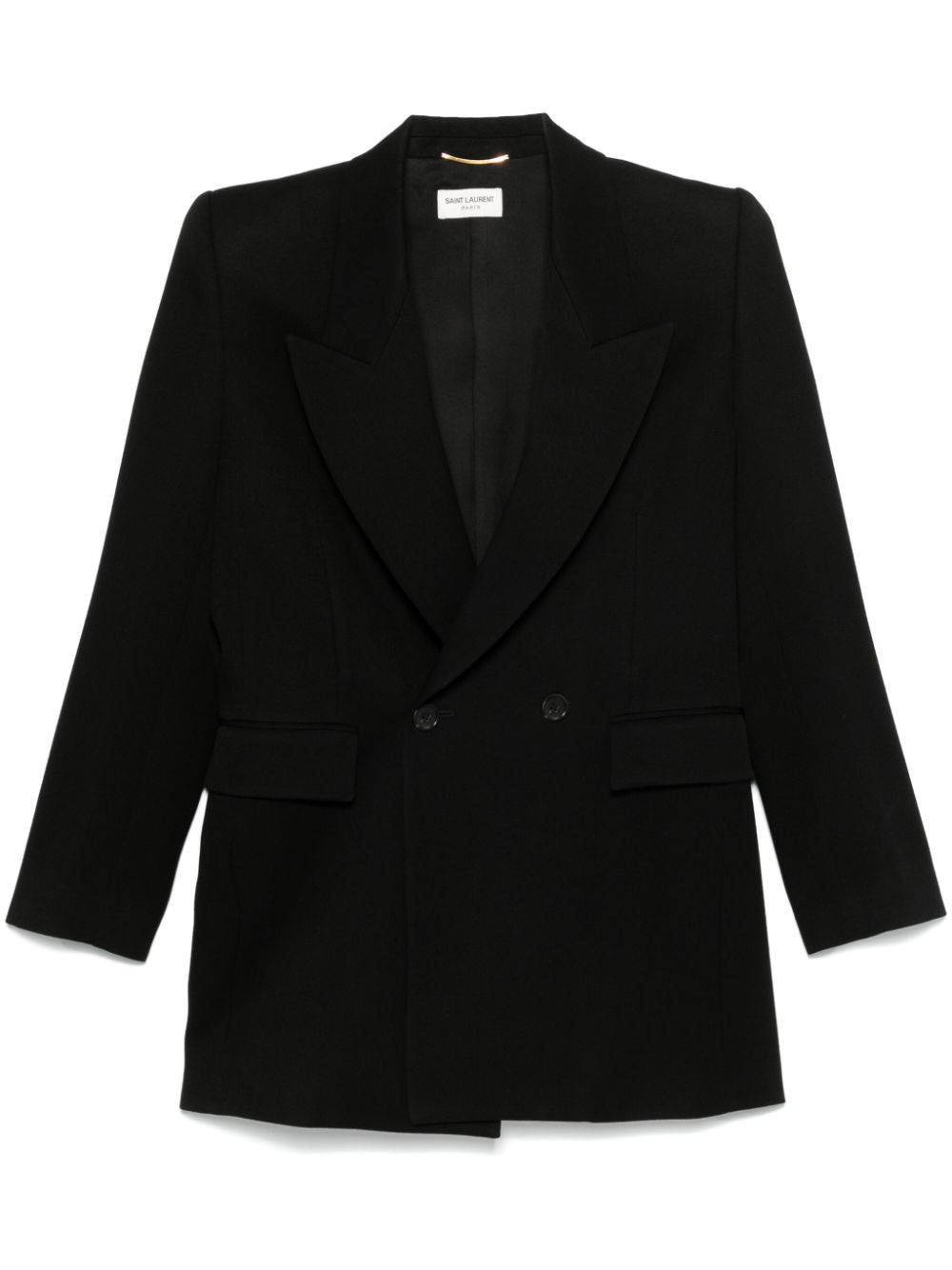 Saint Laurent double-breasted wool blazer - Black