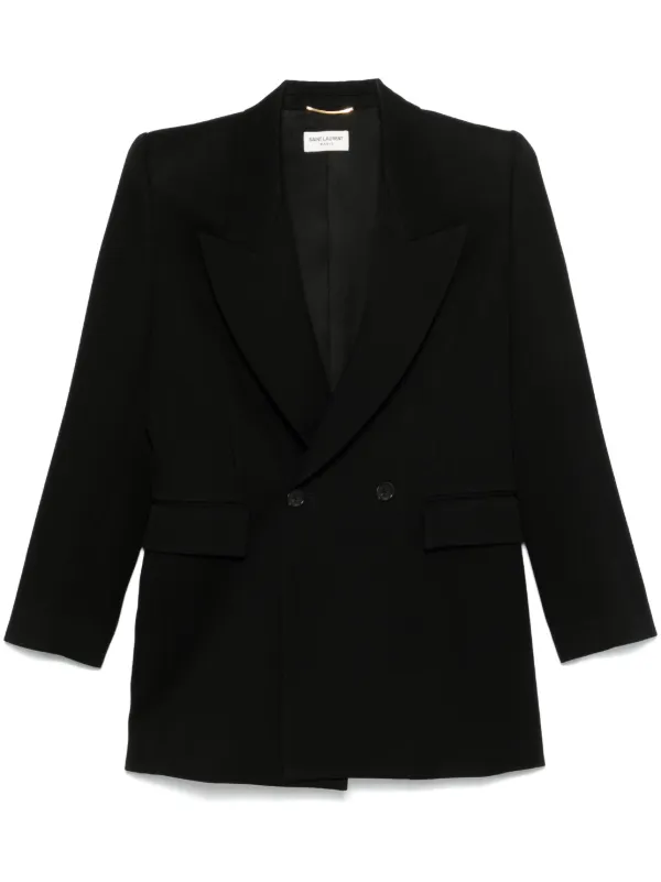 ジャケット Saint Laurent Woolo double-breasted jacket Saint Laurent - Double-breasted wool tuxedo jacket Saint Laurent