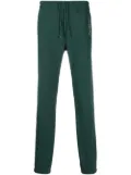 Saint Laurent logo-embroidered drawstring track pants - Green