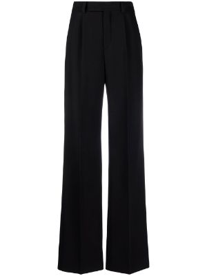 Flared leather pants in black - Saint Laurent