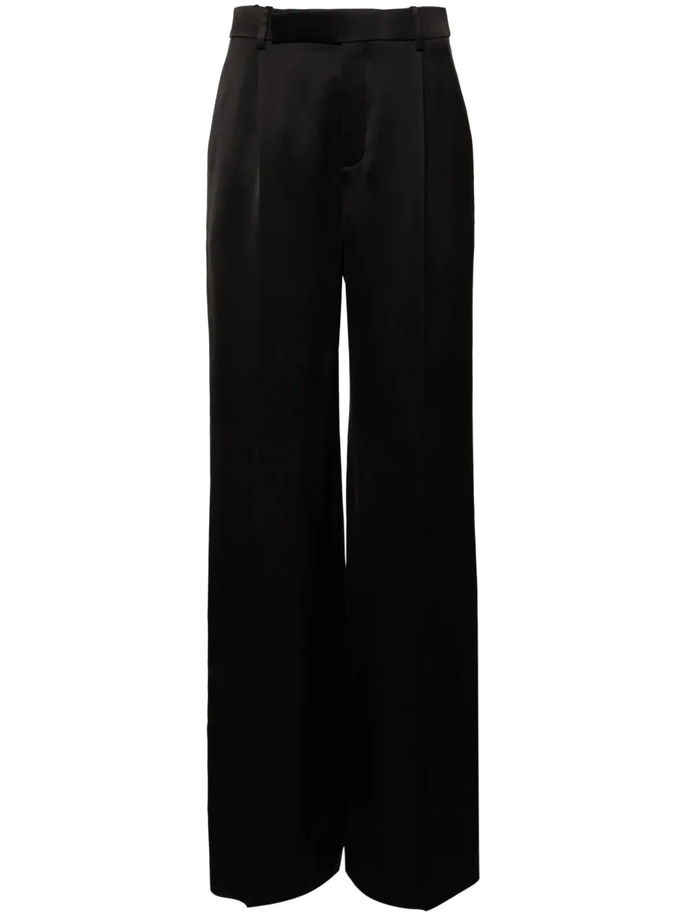 Saint Laurent pleated straight trousers - Black