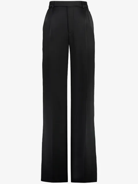 Saint Laurent pantalones rectos con pinzas