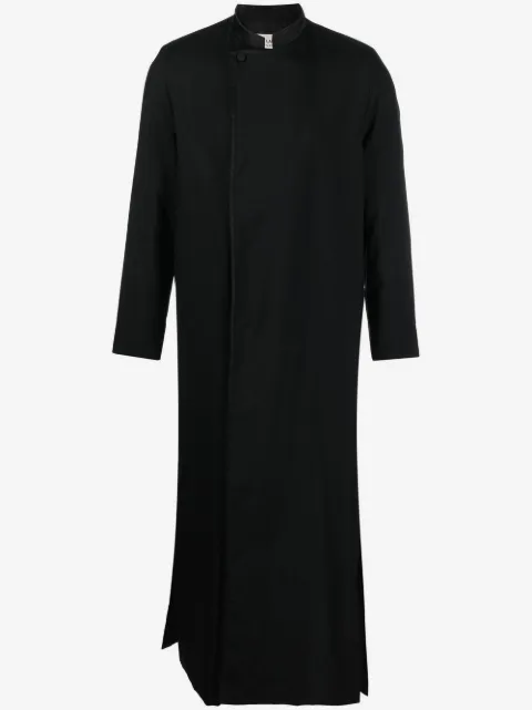 Saint Laurent stand-up collar long coat