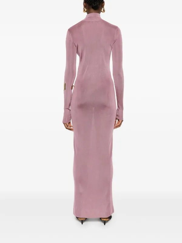 balloon long sleeve tiered dress Abstract Print Oversized Maxi Dress