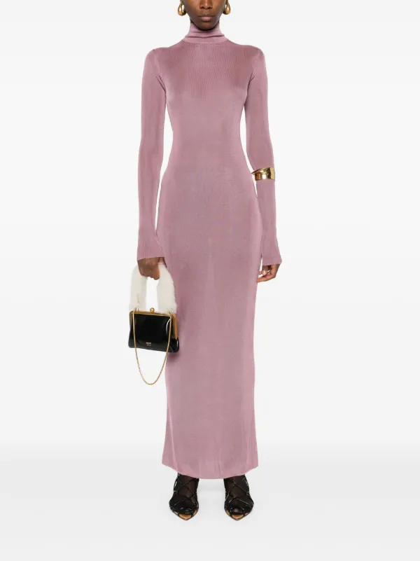 Saint Laurent long-sleeve Maxi Dress | Pink | FARFETCH Saint Laurent long-sleeve Maxi Dress | Pink | FARFETCH