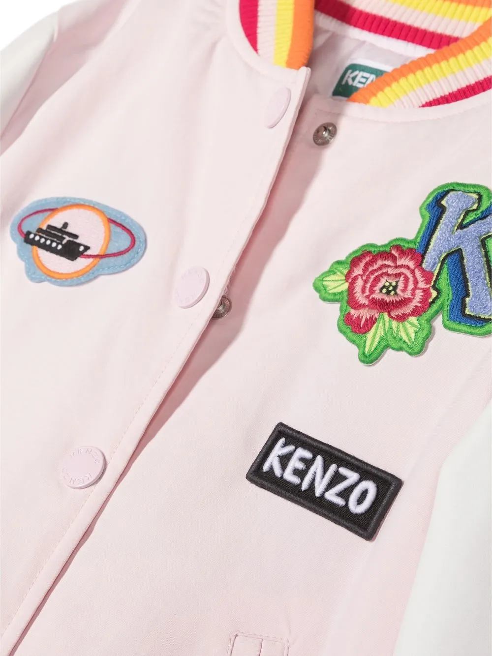 Kenzo Teen Girls Pink Bomber Jacket ModeSens