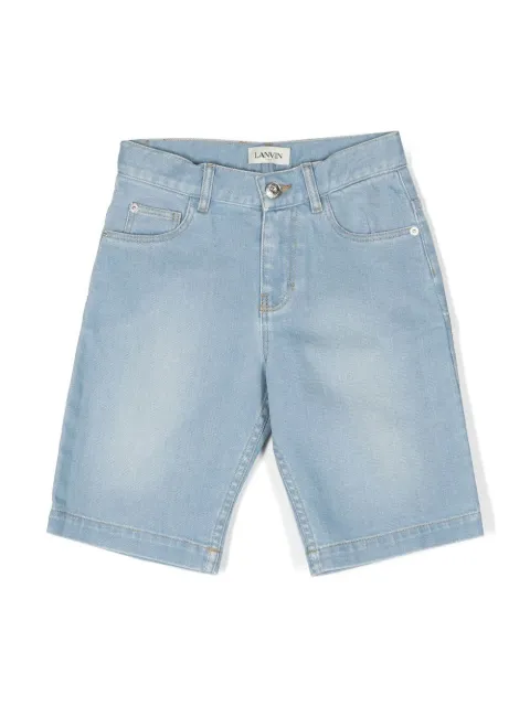 Lanvin Enfant - straight-leg denim shorts
