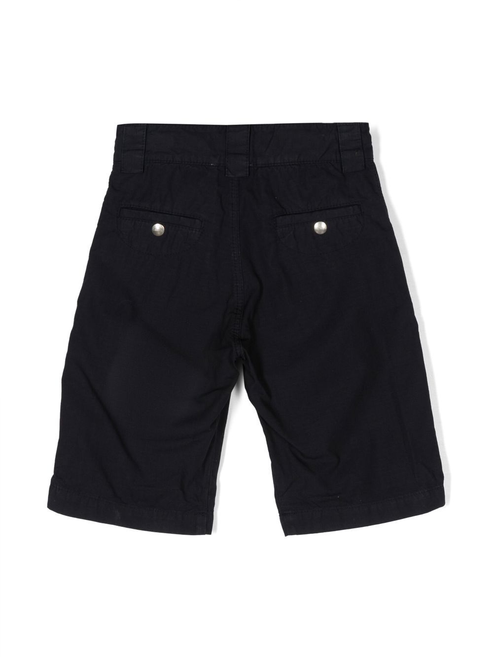 Shop Lanvin Enfant Logo-embroidered Chino Shorts In Blue