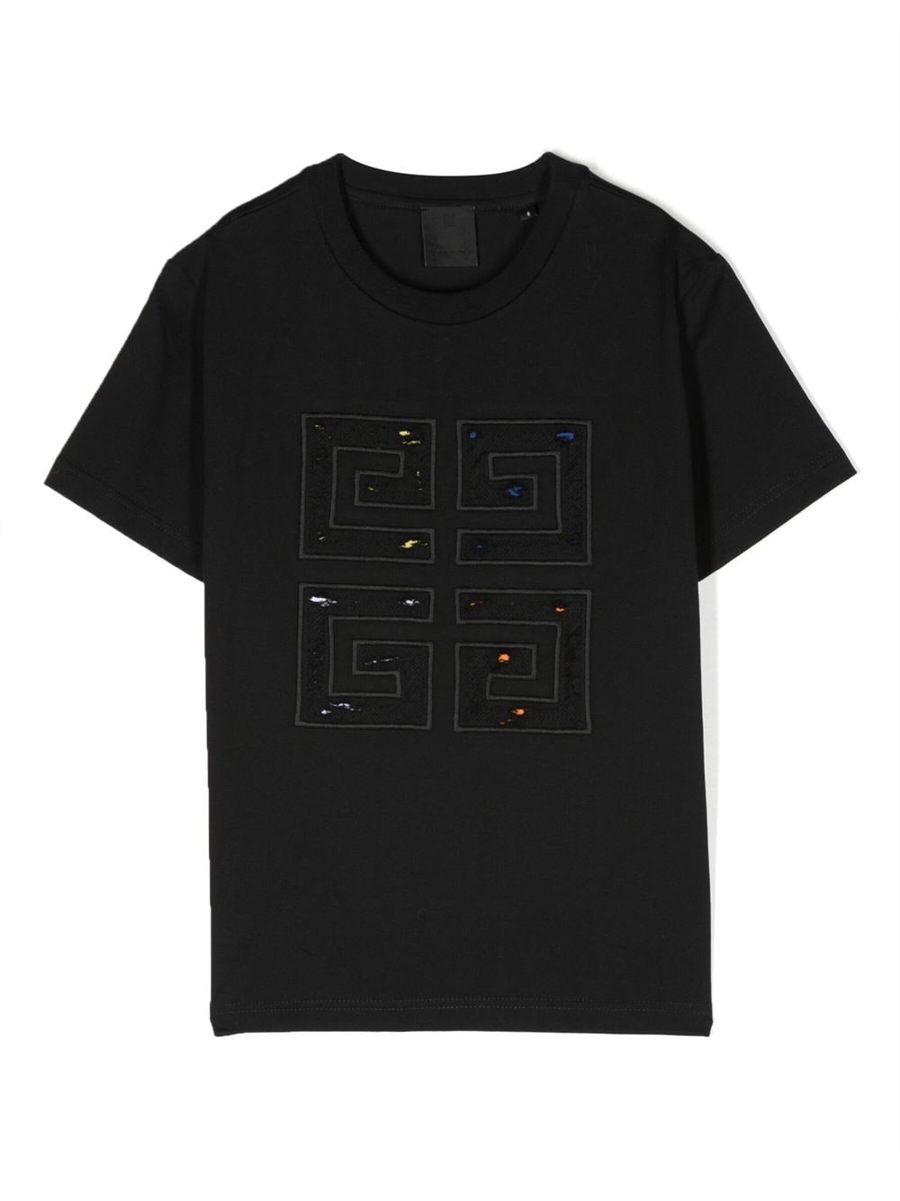 Givenchy Kids' 4g Patch-detailing T-shirt In Black