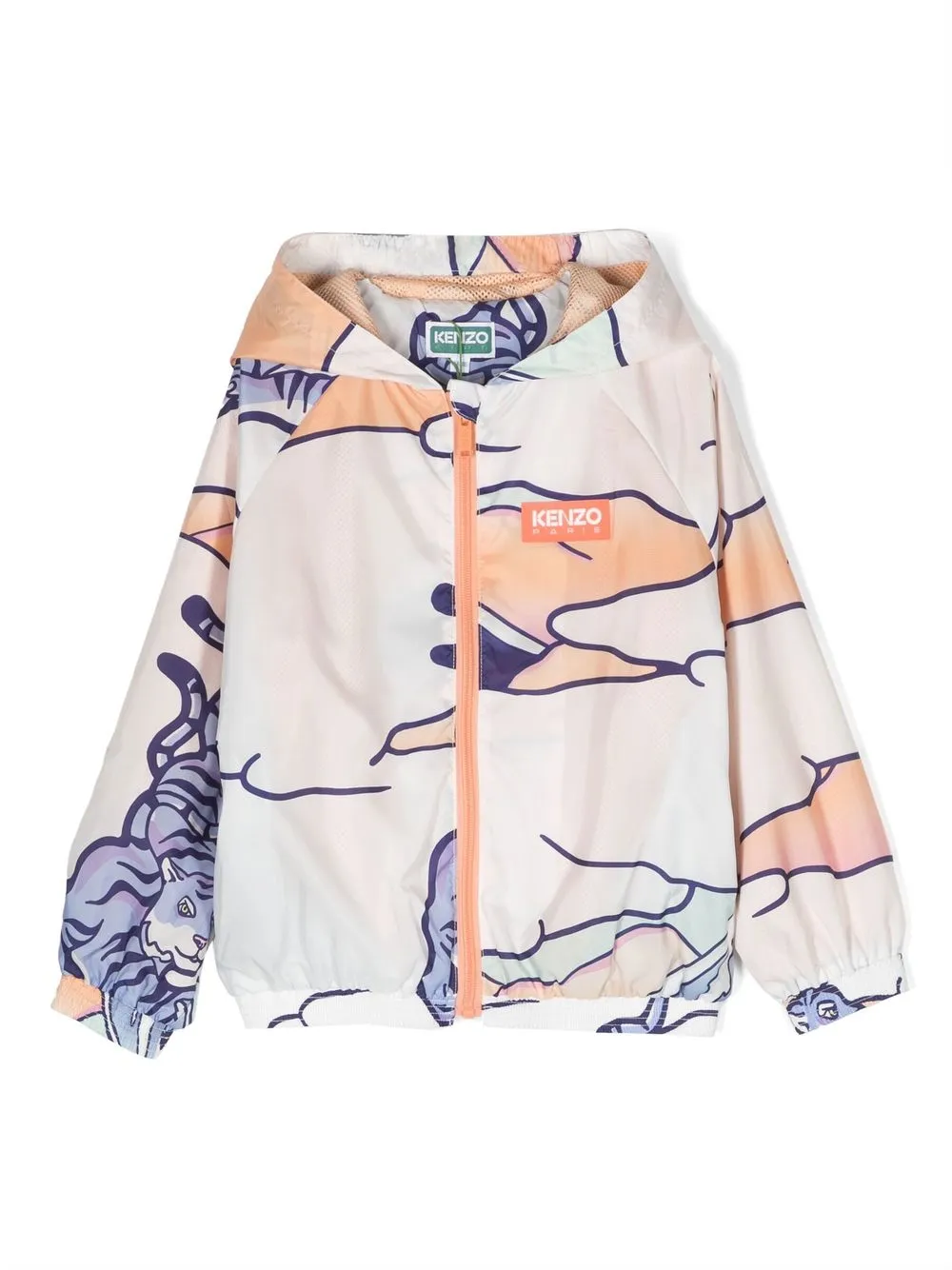 

Kenzo Kids graphic-print lightweight jacket - White