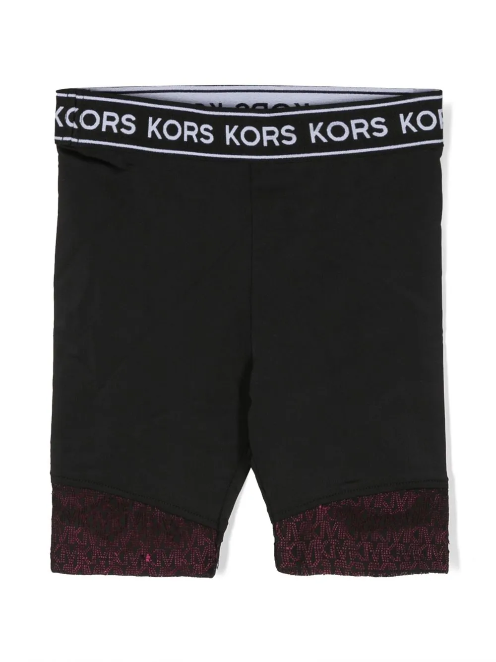 

Michael Kors Kids shorts de ciclismo con logo en la pretina - Negro