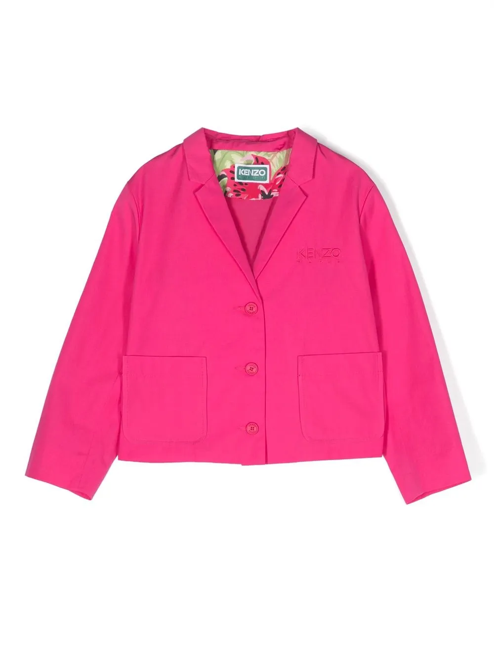 

Kenzo Kids cotton blazer jacket - Pink