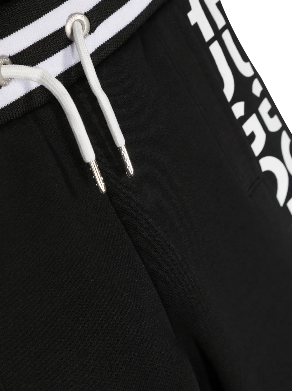 Hugo Boss Logo-print Track Shorts In Black