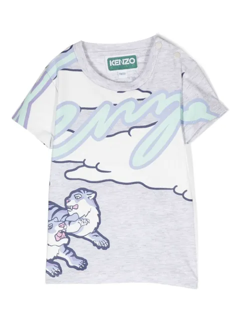 Kenzo Kids graphic-print short-sleeve T-shirt